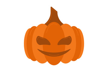 pumpkin colored icon Halloween symbol app and web sign art