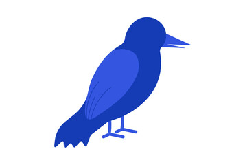 raven colored icon Halloween symbol app and web sign art