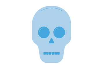 skull colored icon Halloween symbol app and web sign art