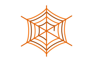 spider web colored icon Halloween symbol app and web sign art