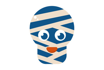 mummy illustration Halloween app icon web symbol artwork sign