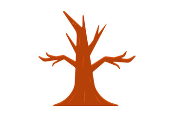 Tree illustration Halloween app icon web symbol artwork sign - obrazy, fototapety, plakaty