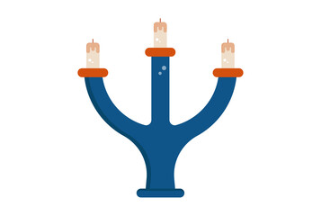 candle holder illustration Halloween app icon web symbol artwork sign