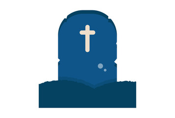grave illustration Halloween app icon web symbol artwork sign