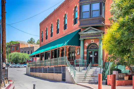 Bisbee, Arizona, US - June 3, 2023: Bisbee an &lsquo;old mining town&rsquo; - the ideal spot for tourism.