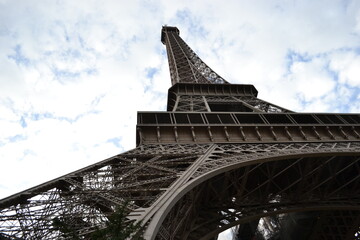 France, Paris, 20.11.2013: Eiffel Tower, one of the most recognisable symbols of the city. 