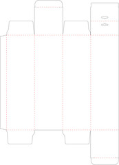 Box Packaging Die Cut Template