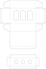 Box Packaging Die Cut Template