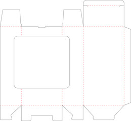 Box Packaging Die Cut Template