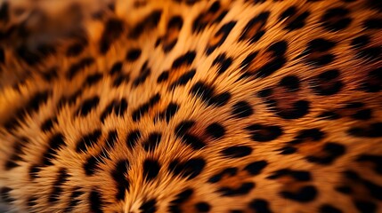 Close up leopard skin texture pattern. 8k resolution