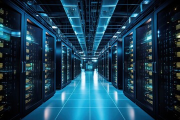 Inside the high-tech data center, servers whir and blink, storing vast amounts of information. Generative AI