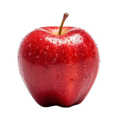 Plakat red apple isolated on white