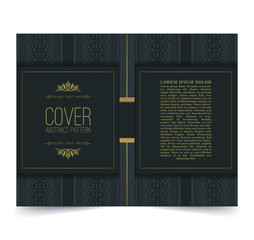 Ornamental book cover design