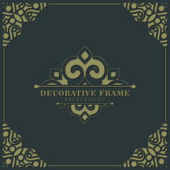 Elegant decorative frame design background