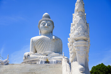 The Great Buddha of Phuket aka Ming Mongkol Buddha, is a seated Maravijaya Buddha statue made of...