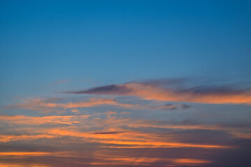 clouds at sunset