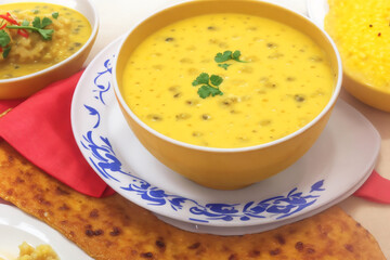 Kadhi and Khichdi-Khichdi mixed with kadhi, found mostly in Gujarat