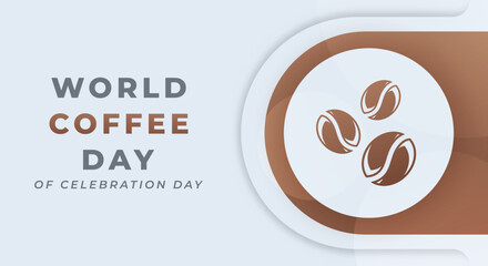 International Coffee Day Celebration Vector Design Illustration for Background, Poster, Banner, Advertising, Greeting Card