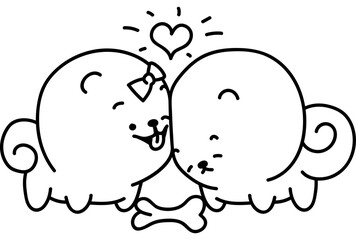 Pomeranian Dog Coloring Page