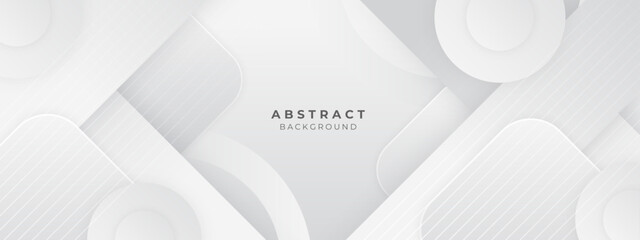 Abstract white and light gray shape modern soft luxury texture with smooth and clean vector subtle background.