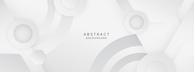 Modern abstract light silver background elegant circle shape design