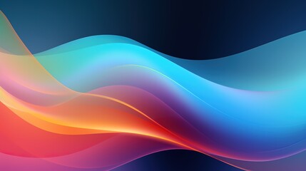 Obraz premium Colorful gradient flowing shapes background