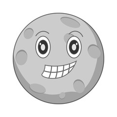 Fototapeta premium Cute Moon Character Illustration Vector