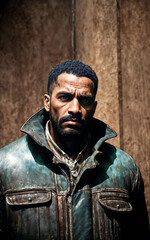 post apocalypse civilian people in abandoned city, generative AI