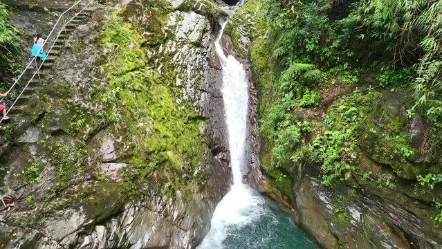 Experience the mesmerizing beauty of tropical waterfalls in Bajos del Toro, Costa Rica's enchanting natural paradise.