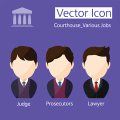 Character illustration of a court official