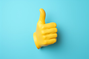 Thumbs up emoji in 3D - Generative Ai