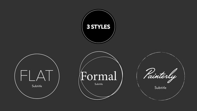 Circular Centered Titles