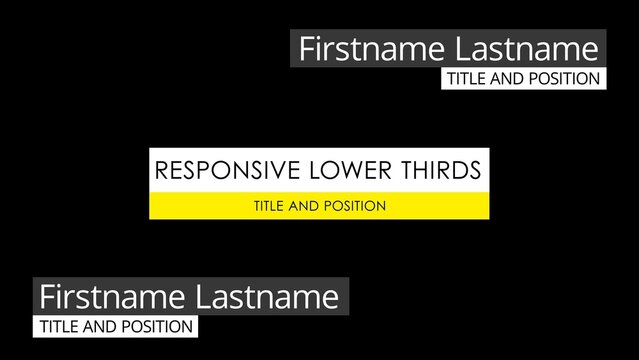 Responsive Lower Third