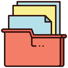 folder documents illustration