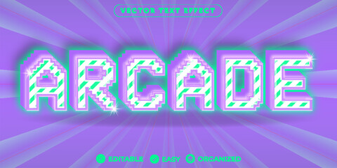 Arcade Text Effect,Fully Editable Font Text Effect
