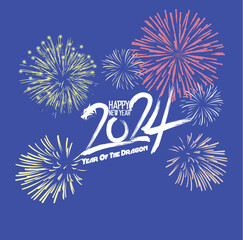 Happy new year 2024. Merry Christmas and Chinese new year