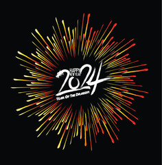 Happy new year 2024. Merry Christmas and Chinese new year