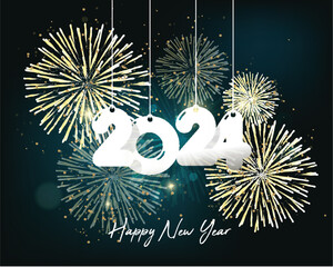 Happy new year 2024. Merry Christmas and Chinese new year