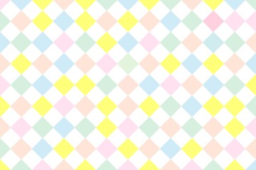 Abstract Colorful Checkered Pattern Seamless Background