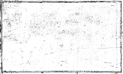 Grunge black texture. Wide horizontal long banner. Dark grainy texture on white background. Dust overlay textured. Grain noise particles. Rusted white effect. Vector illustration, EPS 10.