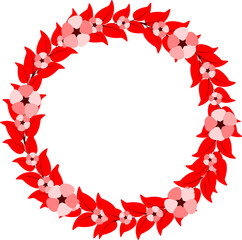 Floral Wreath Clipart,  Tropical wreath