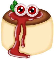 Red Eyes Halloween Cake