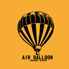 Design illustration shadow icon air balloon