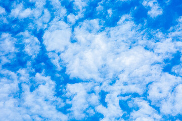 Obraz premium Beautiful clouds in the sky, countryside Chiangmai province Thailand.