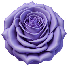 Fototapeta na wymiar Purple Rose Flower in 3D Clay Style