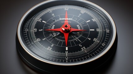  compass on black, ai generative