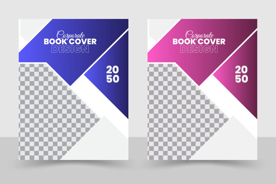 Corporate business book cover template design, Geometric shape cover template, newest trendy creative corporate multipurpose modern business cover template, digital marketing flyer