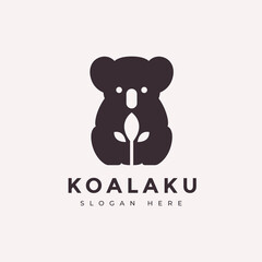 koala marsupial animal australian mascot adorable wildlife logo design vector graphic illustration