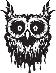 Owl vector tattoo illustration