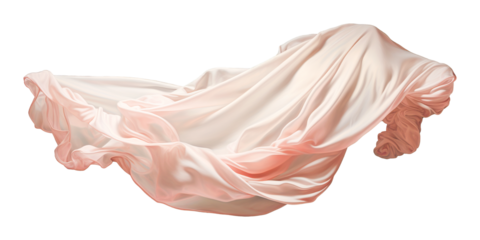 Cream satin on white

